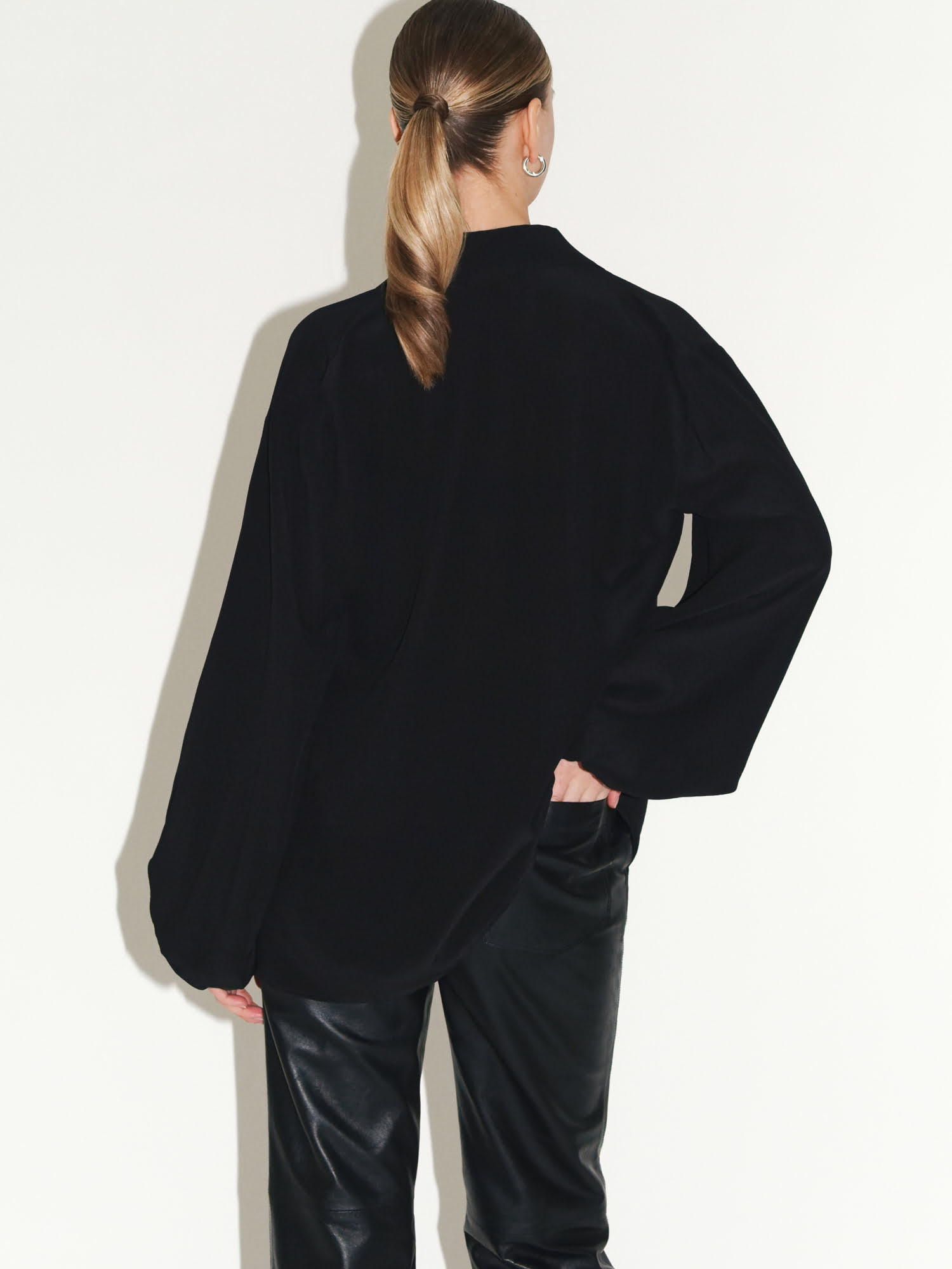 

Блуза Très Chic из шелка, Черный