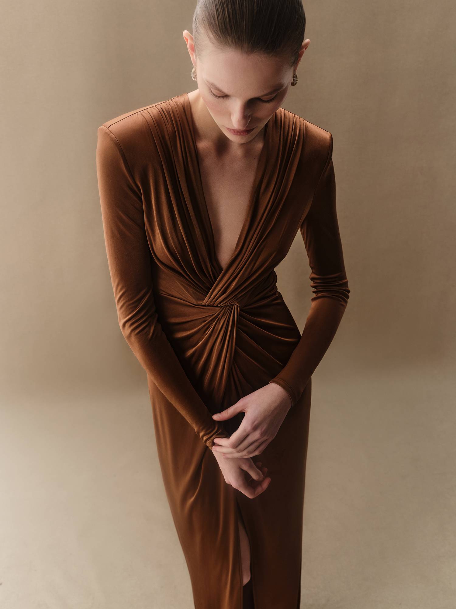 Платье Lauren от Present & Simple, цвет карамельный - фото 5
