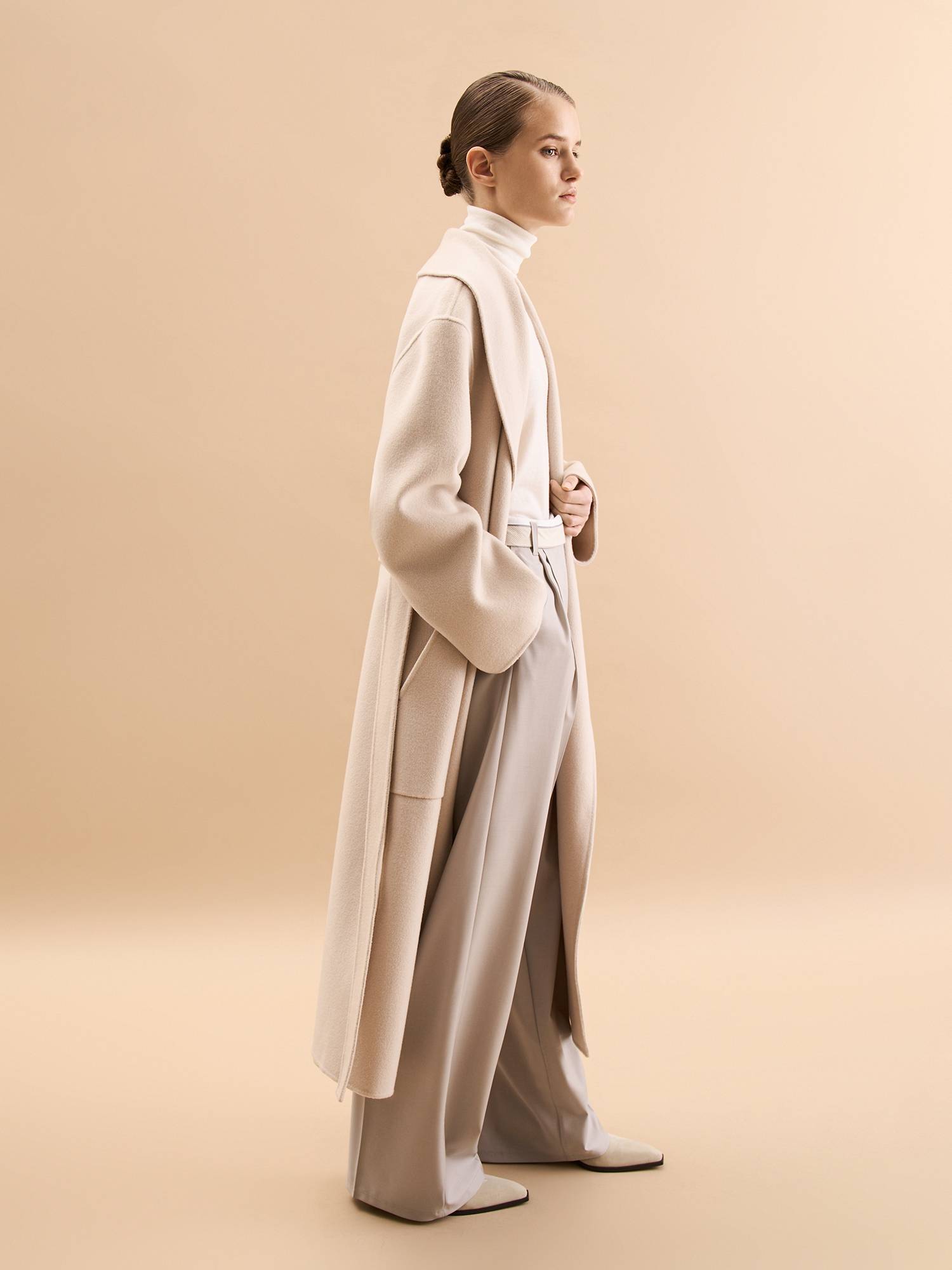 Пальто Medea от Present & Simple, цвет молочный - фото 6
