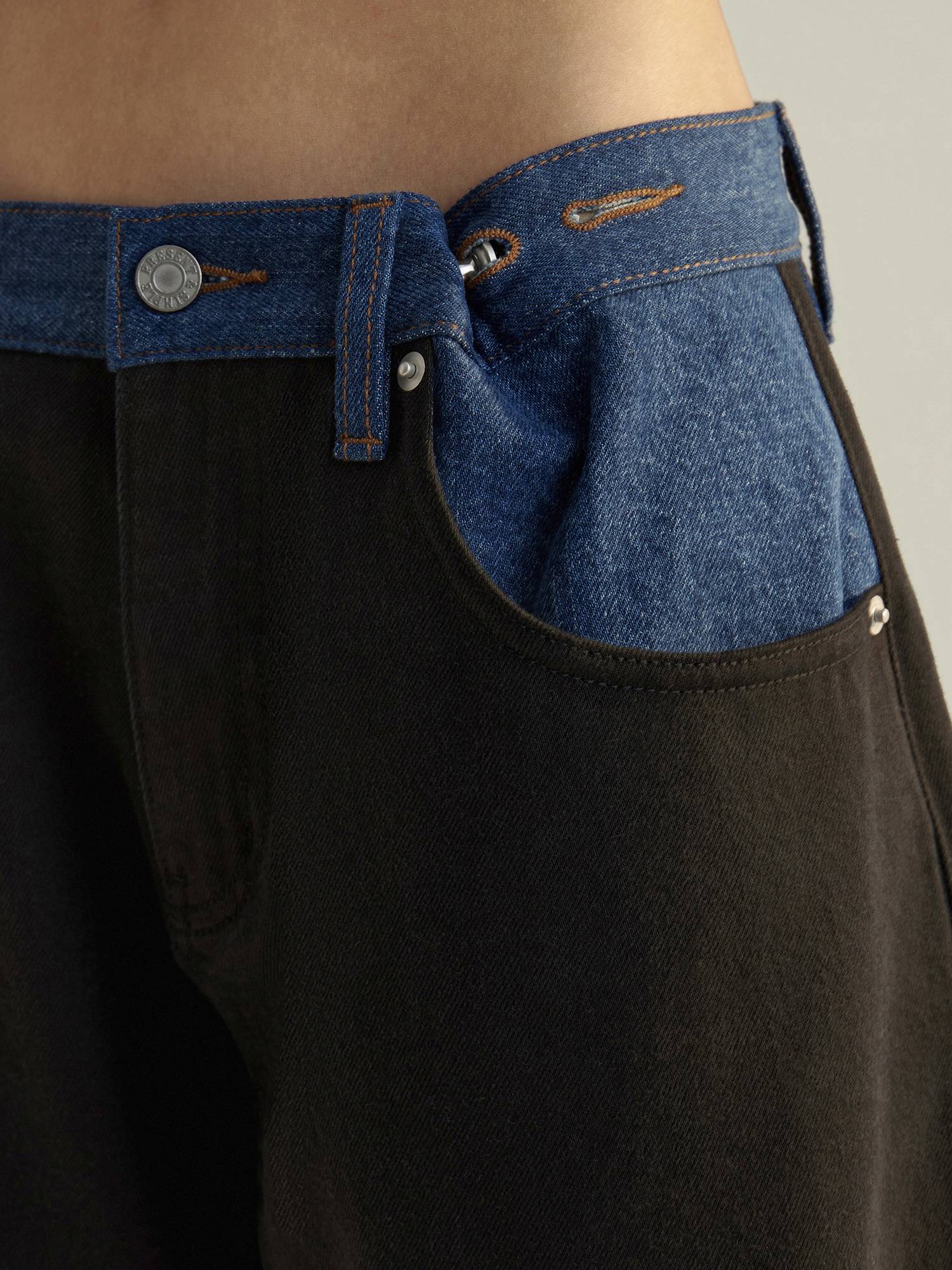 

Широкие джинсы Colorblock от Present & Simple, Черный