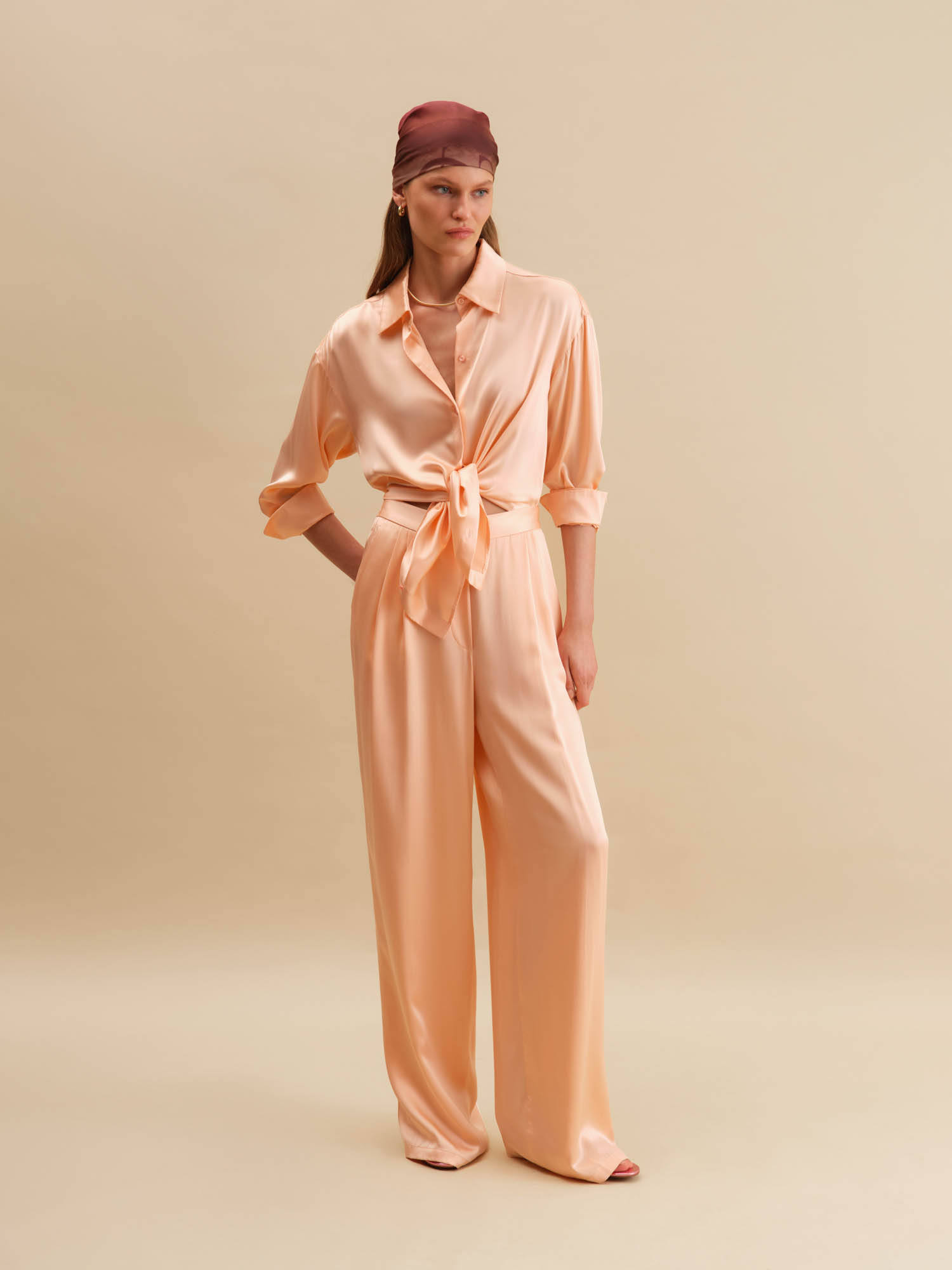 Рубашка Bellini от Present & Simple, цвет персиковый - фото 3