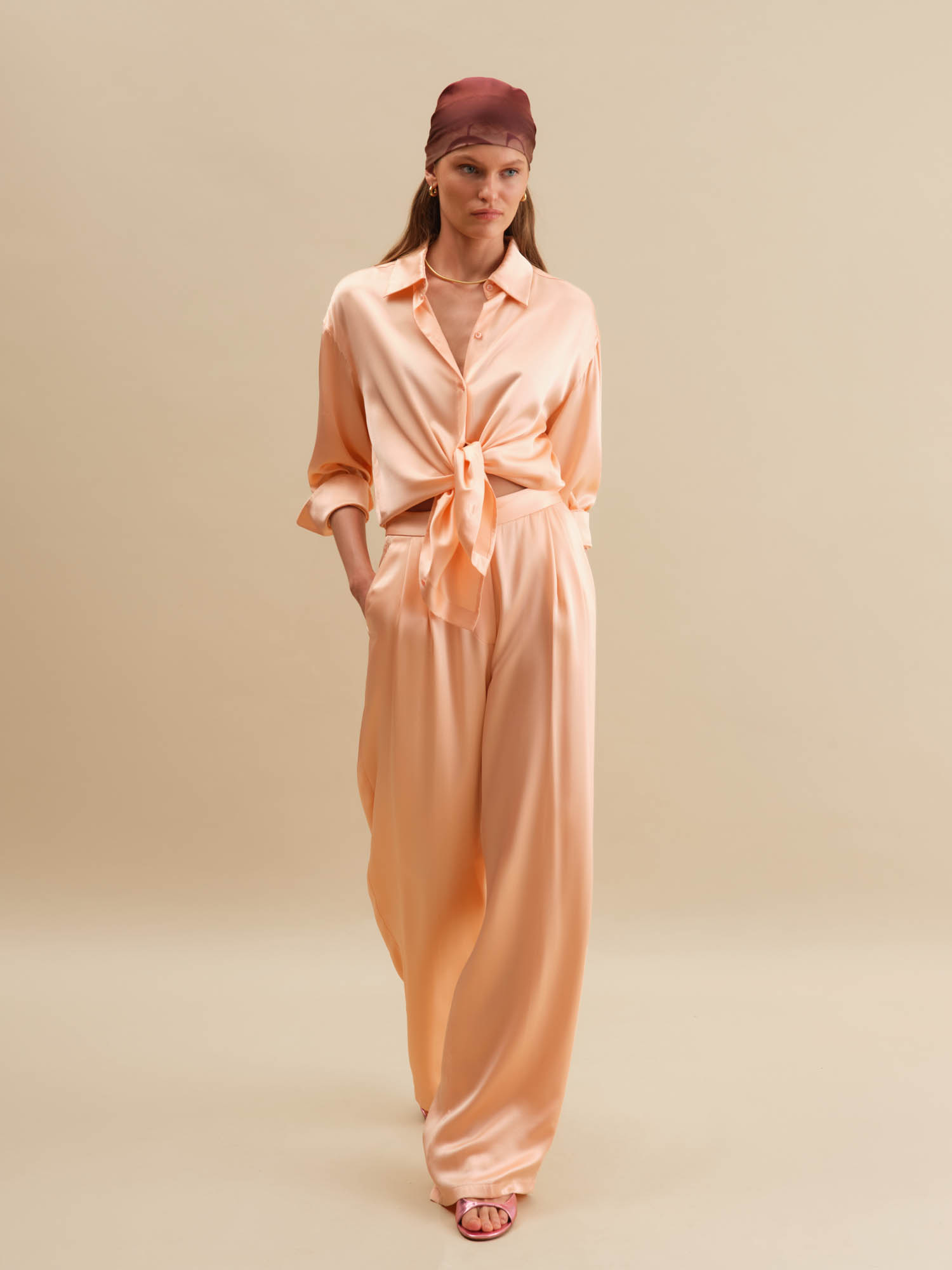 Брюки Bellini от Present & Simple, цвет персиковый - фото 4