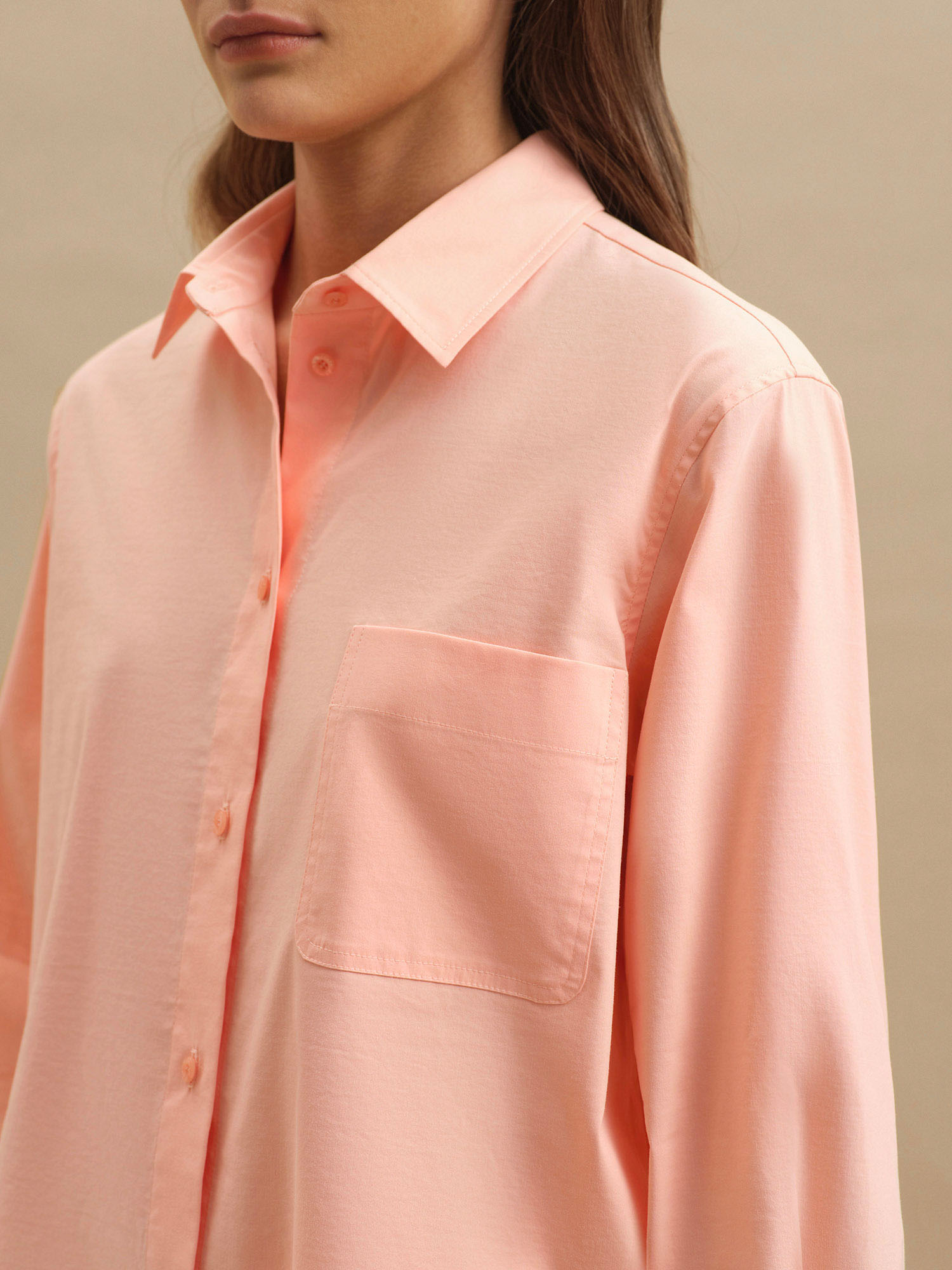 Рубашка Go-to от Present & Simple, цвет персиковый - фото 2
