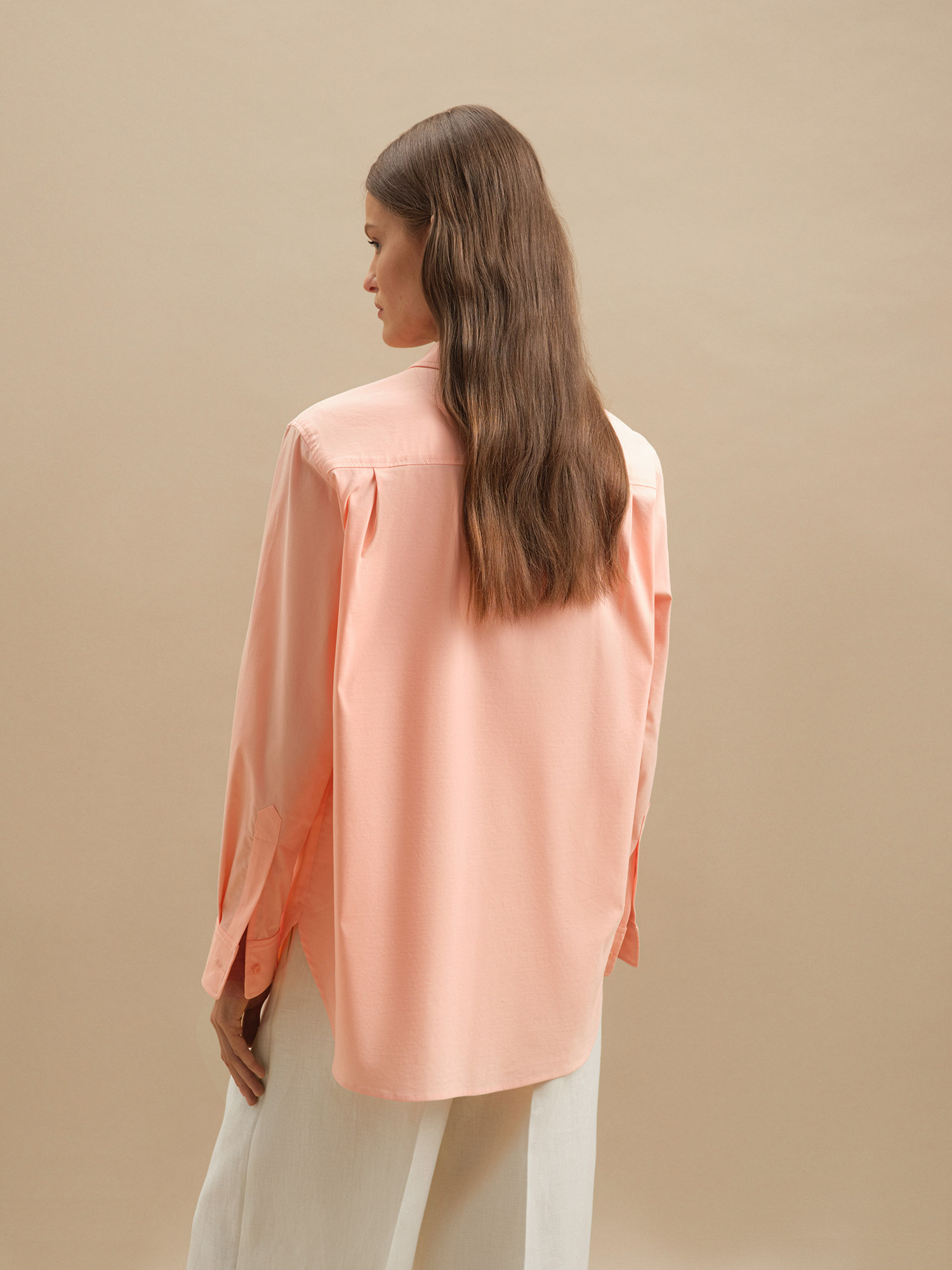 Рубашка Go-to от Present & Simple, цвет персиковый - фото 6