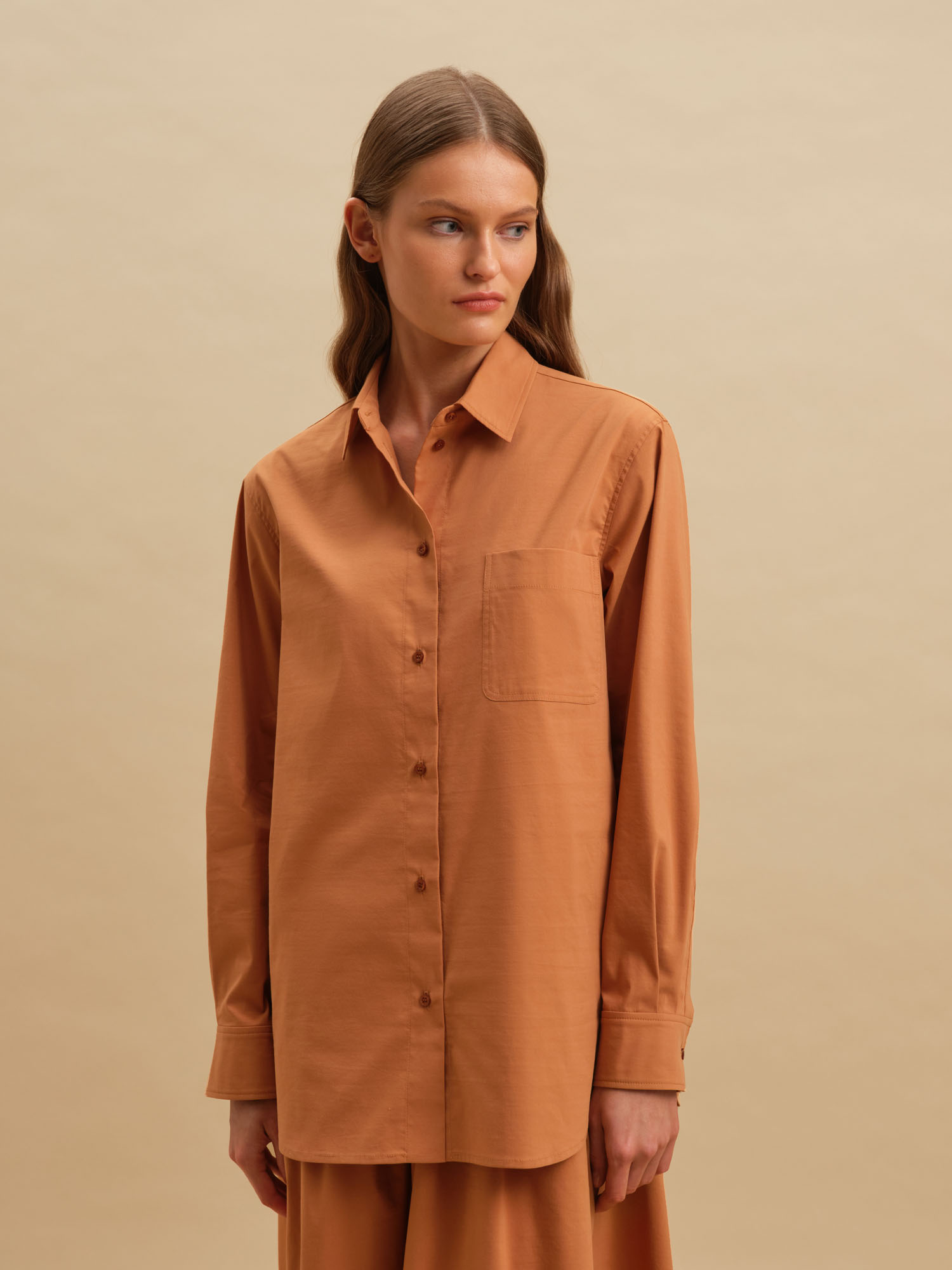 Рубашка Go-to от Present & Simple, цвет карамельный