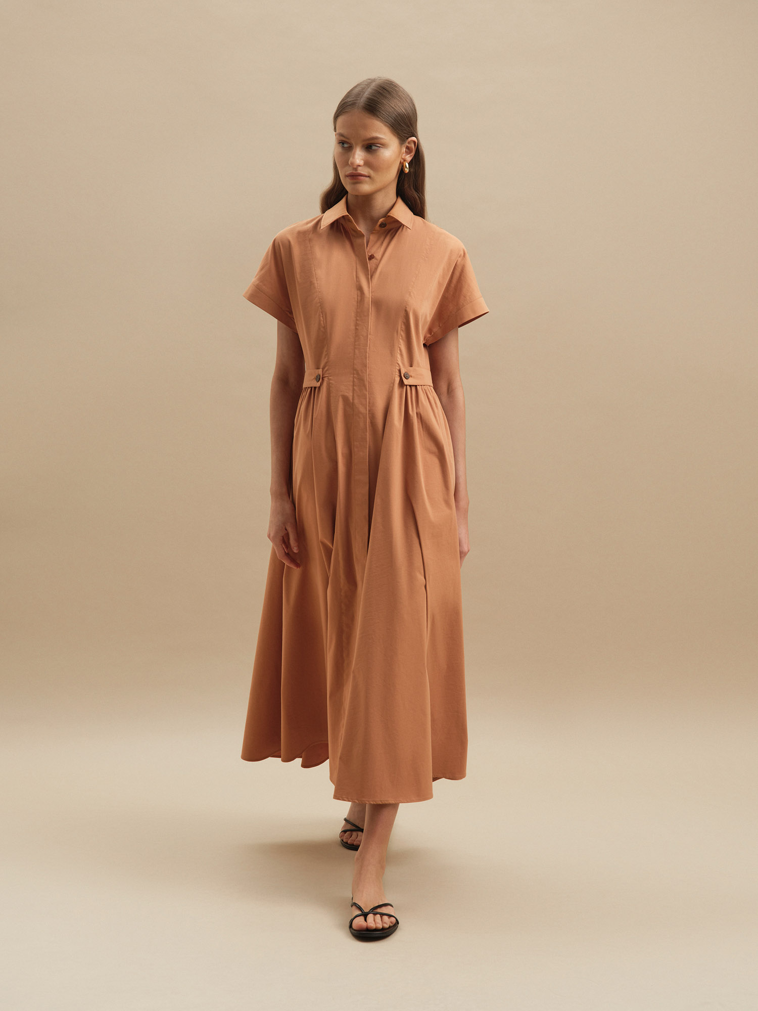Платье Sandy от Present & Simple, цвет карамельный - фото 3