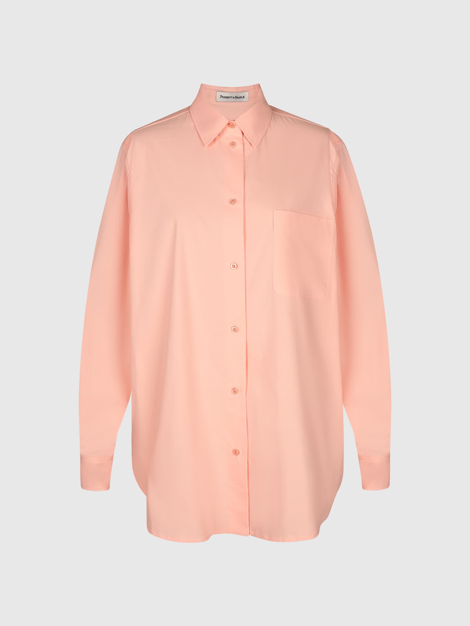 Рубашка Go-to от Present & Simple, цвет персиковый - фото 7